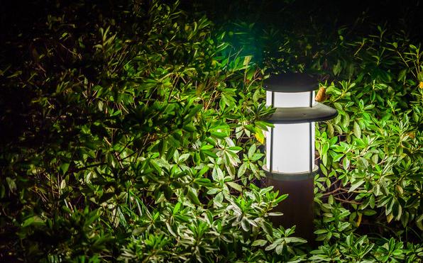 七度照明戶外公園草坪燈安裝照明效果