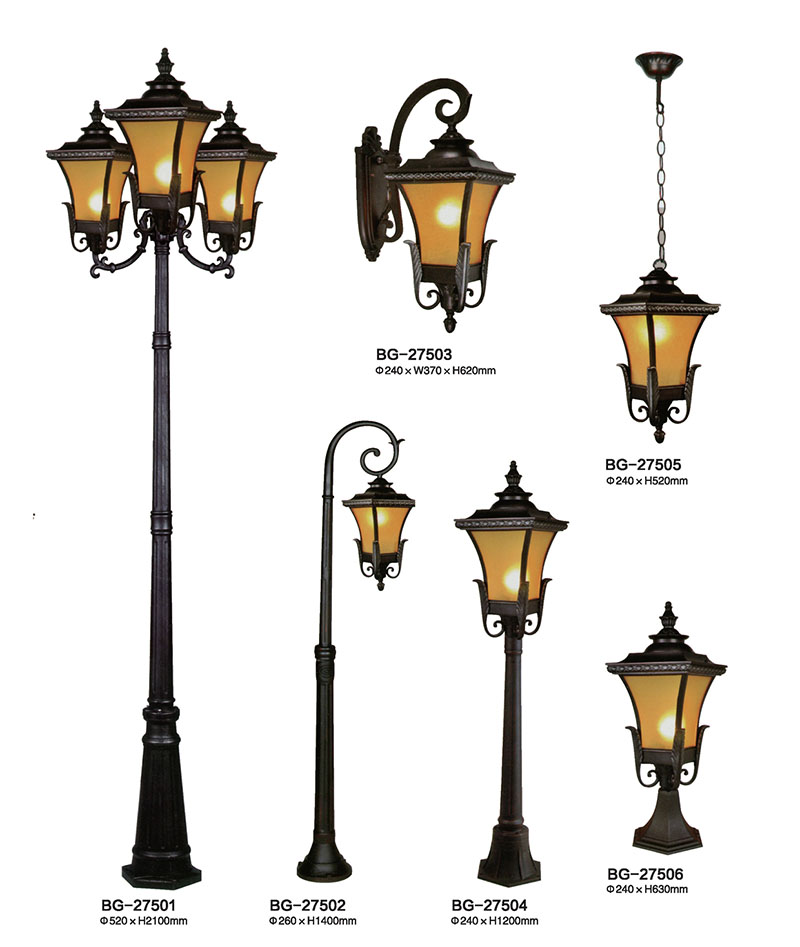 小區(qū)\別墅高檔復(fù)古LED庭院燈
