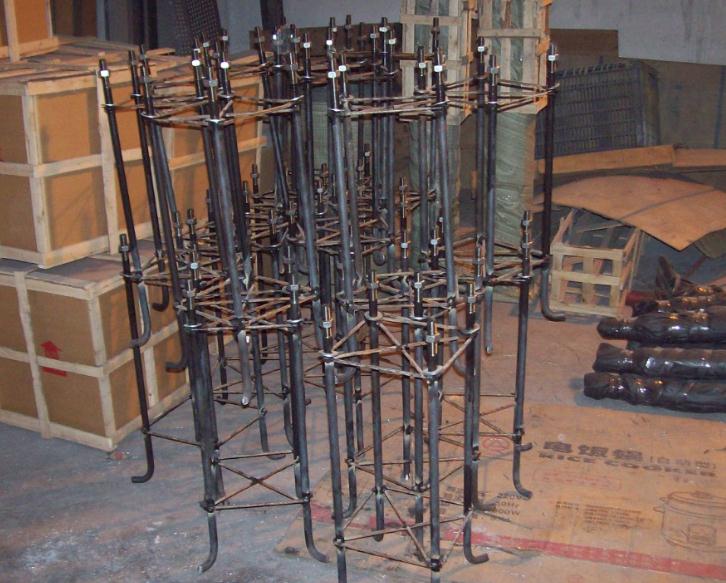 常規(guī)路燈桿地腳籠成品圖片效果