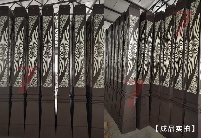 (QDJGDZ-010)3.5米廣場(chǎng)中式方形景觀燈柱生產(chǎn)實(shí)拍圖片